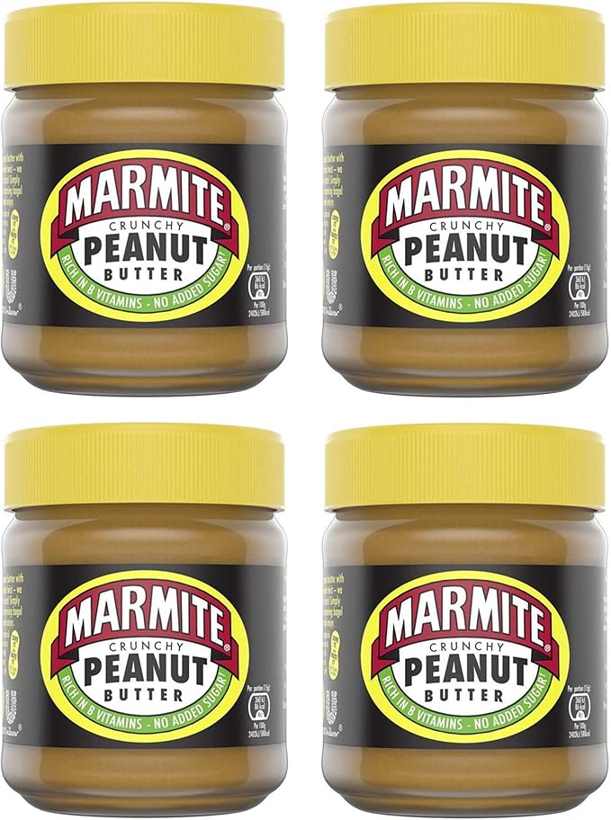 Marmite Crunchy Peanut Butter 225g (Pack of 4) Amazon.co.uk Grocery