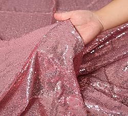 SquarePie Sequin Backdrop 10FT x 10FT Fuchsia Pink