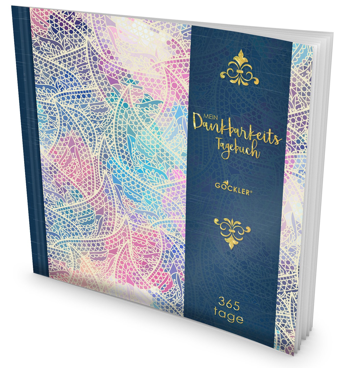 GOCKLER® Dankbarkeits-Tagebuch: 365 Tage Erfolgs Journal für mehr Achtsamkeit, Gelassenheit & Glück im Leben +++ NEUE AUFLAGE mit glänzendem Softcover +++ DesignArt.: Edle Ornamente