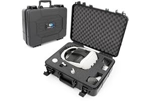 CASEMATIX Hard Case Compatible with Meta Quest 3S, Quest 3, Quest 2, Oculus Quest – VR Headset & Accessories Storage Case with Customizable Foam Protection