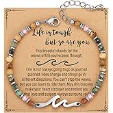 TONY & SANDY Friend Gifts for Women, Unique Valentine's Day Gifts for Her, Sister Gifts from Sister, Wave Bracelet, Christmas Birthday Gifts for Women, Bestie Friendship Bracelets