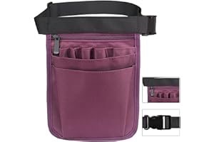Multi Pocket Nurse Bag,Nursing Tools Organizer Belt,Medical Pack Pocket with Gear Pockets,Adjustable Belt,Practical Storage B