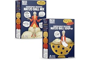The Matzo Project Matzo Ball Soup Mix Kit, Natural Vegetarian Matzo Ball Mix, No MSG, Nut Free, 4.5oz Boxes, Kosher but NOT Kosher for Passover