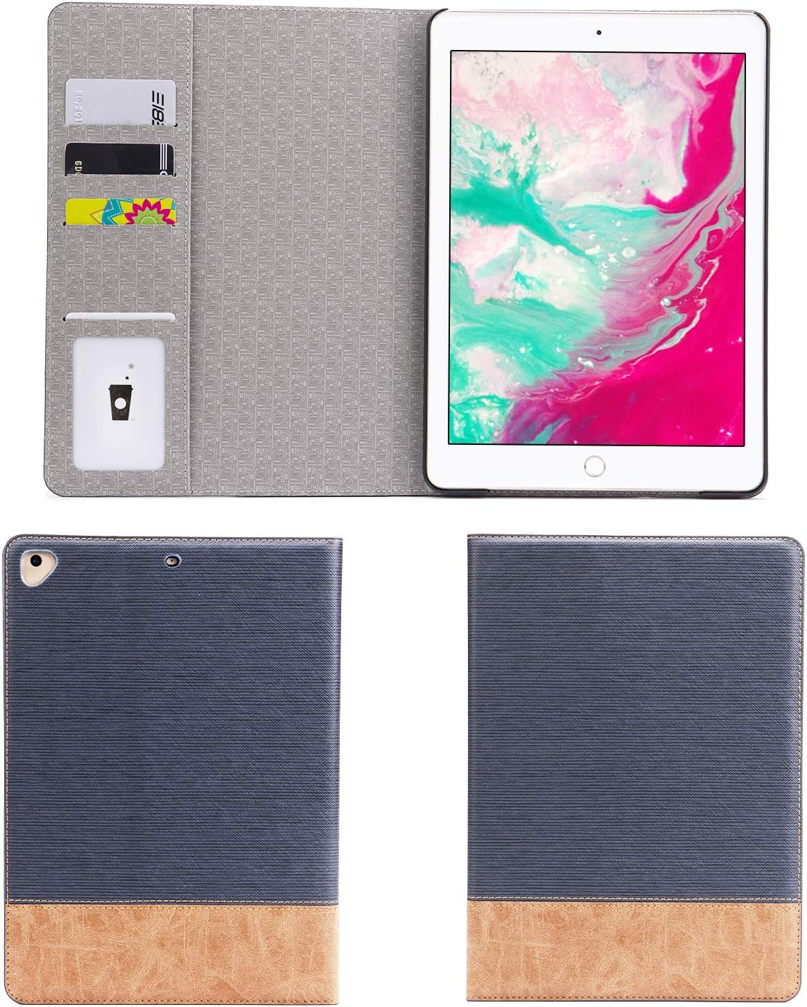 Galaxy Tab S2 9.7 Case, Slim Stand Smart Cover for Samsung Tab S2 9.7 inch /SM-T815/SM-T810 Tablet (Tab S2 9.7, Dark Blue)
