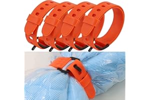 QIAOXUFE Utility Straps, 4 Pcs Reliable Tension Straps, Lightweight Tension Straps, Industrial Straps Tie-Downs for Camping G