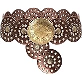 Tocizhka Western Leather Belts for Women (Coffee)