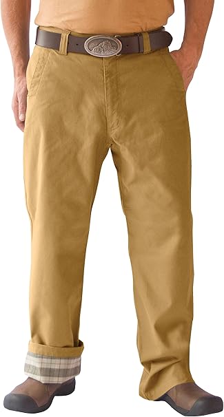 flannel lined khakis