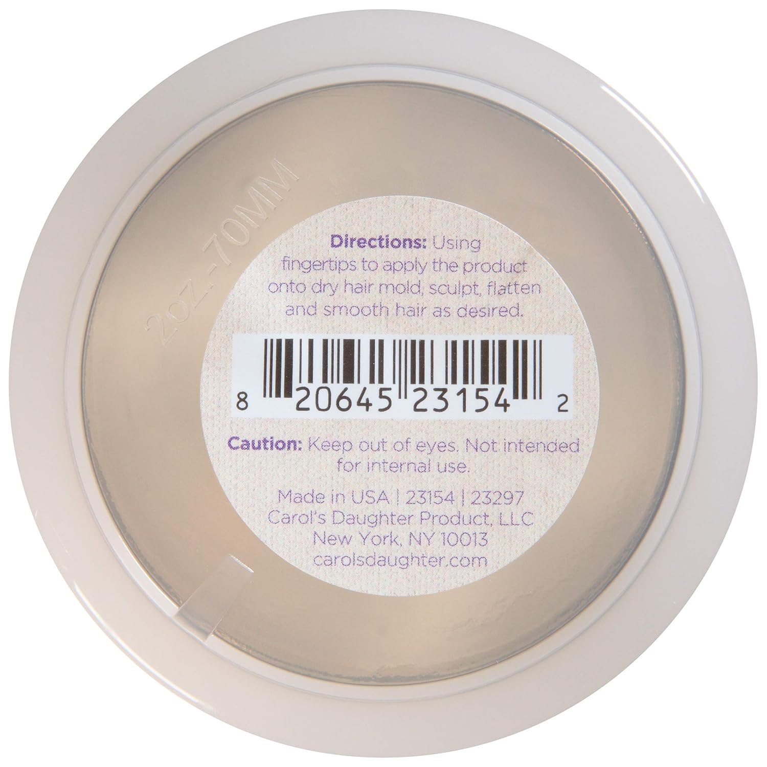 Carol's Daughter Black Vanilla Moisture & Shine Edge Control Smoother For Dry Hair and Dull Hair, with Aloe and Honey, Clear Edge Smoother, Edge Tamer, 2 oz (Packaging May Vary) : Beauty