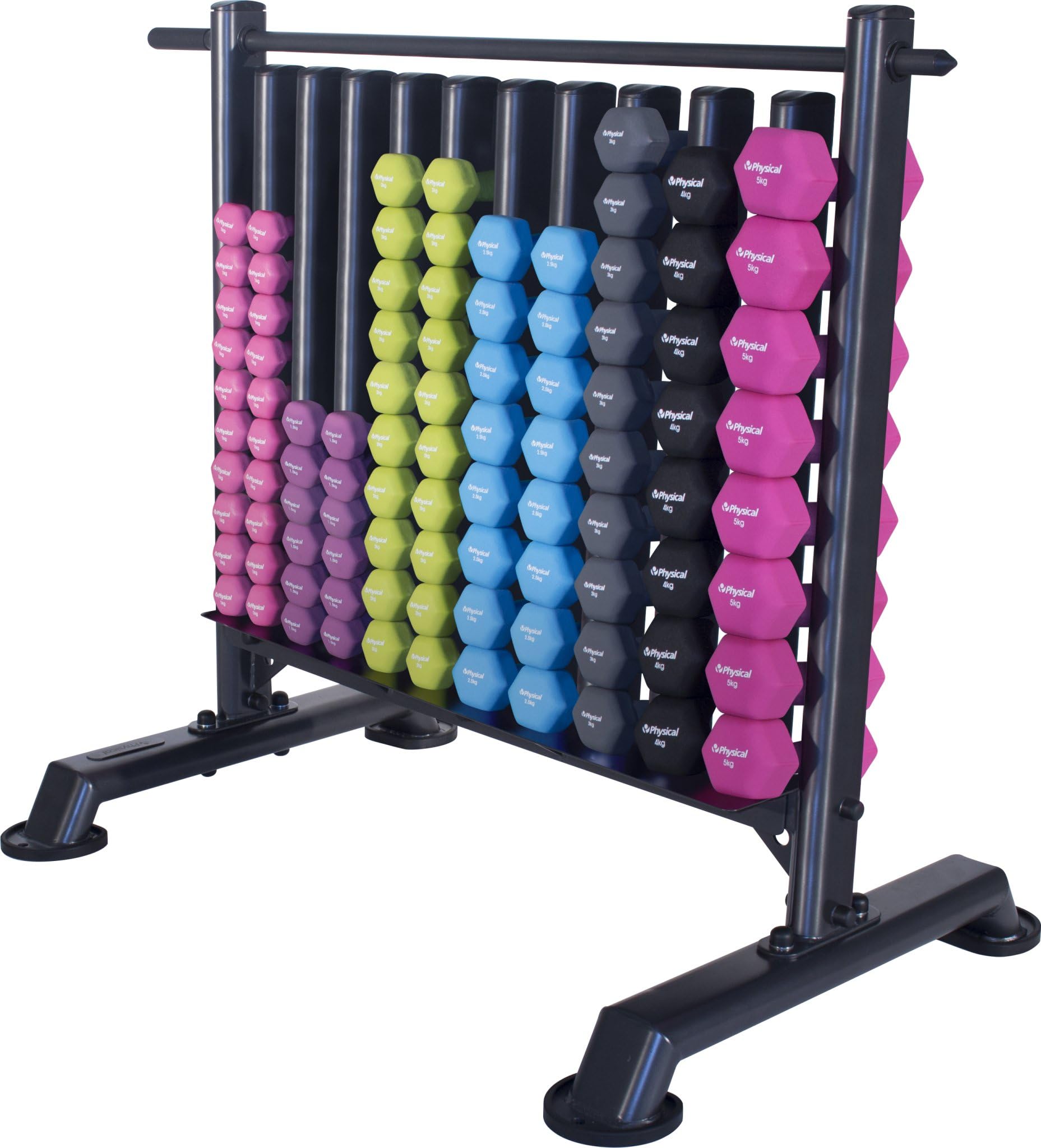 Neo Hex Dumbell Storage Rack + 48 Pairs Dumbbells