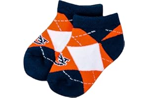 Donegal Bay NCAA Auburn Tigers Unisex Auburn Baby Argyle No Showauburn Baby Argyle No Show, Blue, BAX 12-24 Months