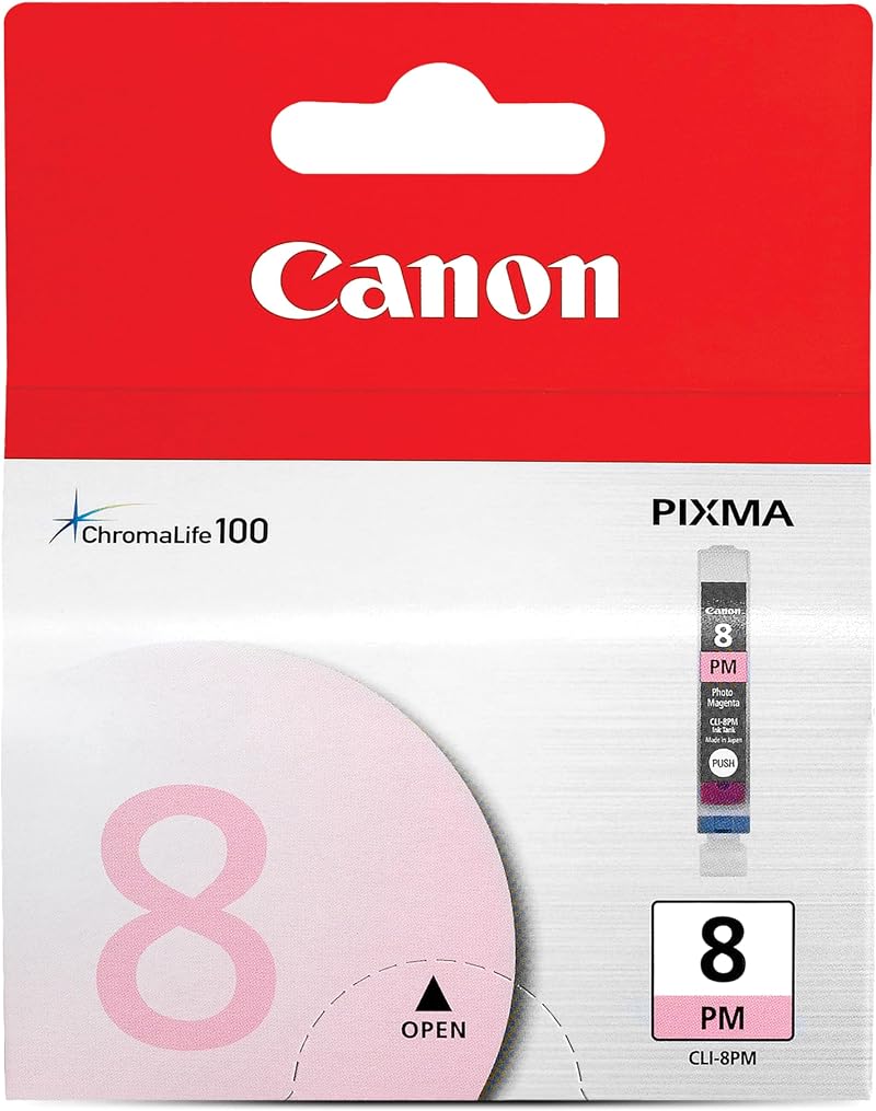 Canon CLI 8PM Photo Magenta Ink Tank for Pixma Printers - 450 Pages