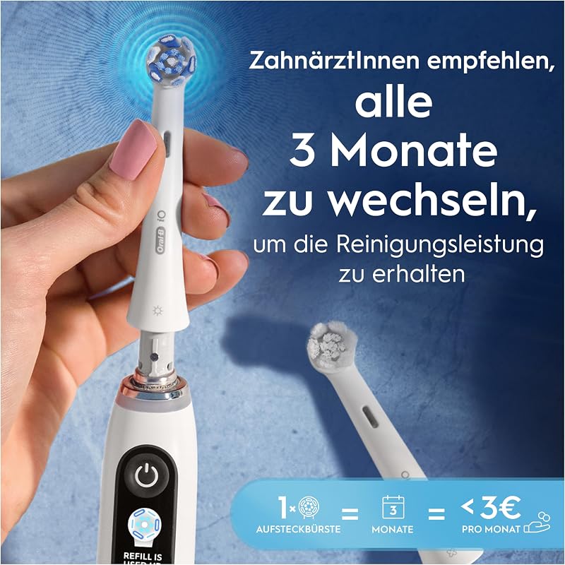 iO Aufsteckbürsten Ultimative Reinigung, Weiß, 8 Stück