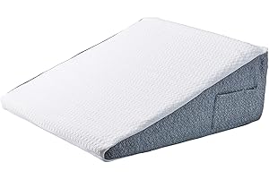 Xylarnoveth Wedge Pillow case Cover 24x24x10 – Hypoallergenic Replacement Cover with Zipper & Pockets, Fits Bed Wedge Pillows