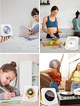 Homlab Bluetooth CD Player Portable with Speakers, FM Radio, Dust Cover, Aux view 8