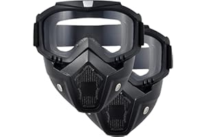 PLOOTA Paintball Mask Anti Fog,Airsoft Mask Full Face,Tactical Mask, Motorcycle Helmet Goggles with Removable Face Mask for Men Women