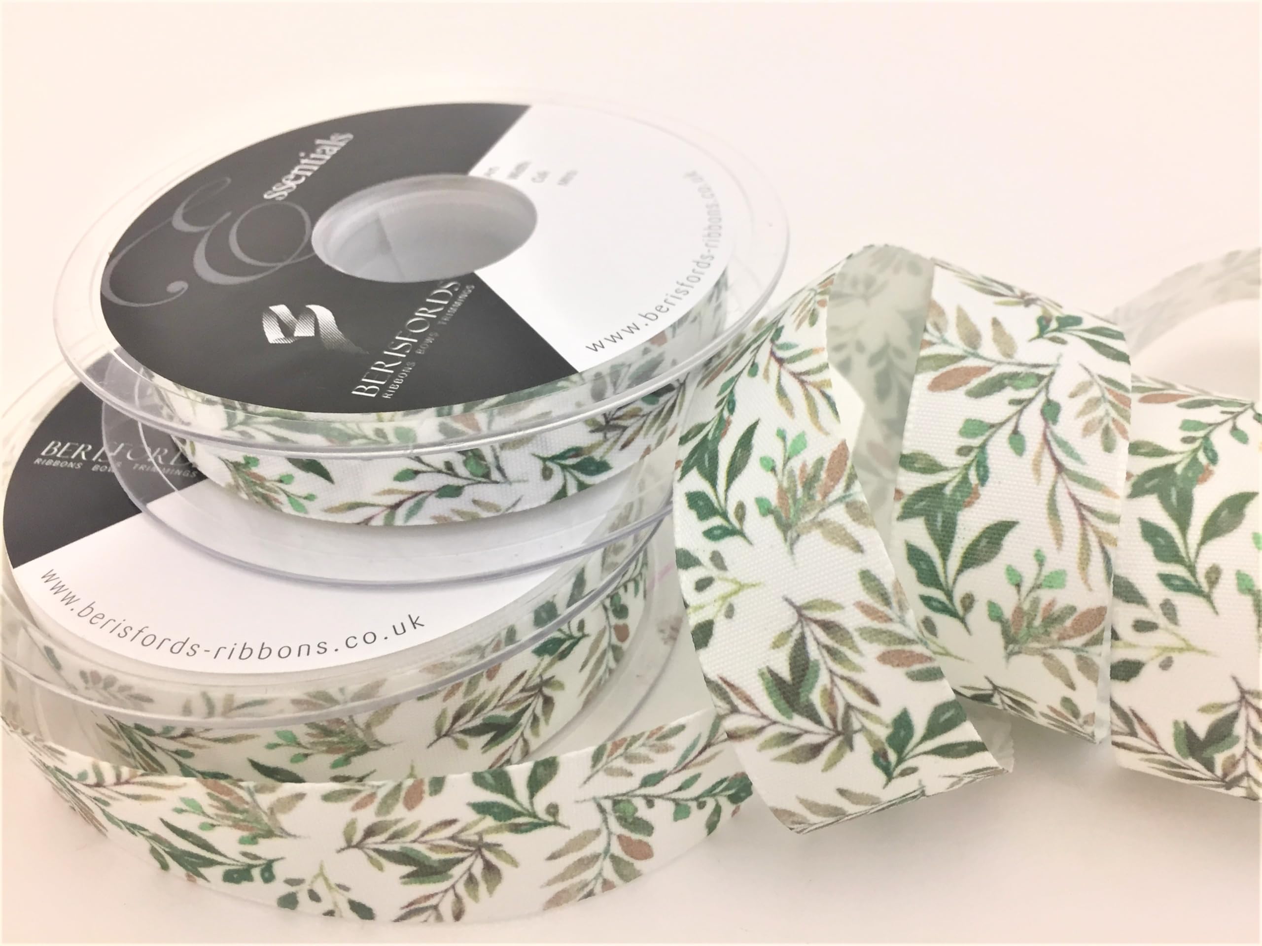 Berisfords Vine Ribbon, White, One Size