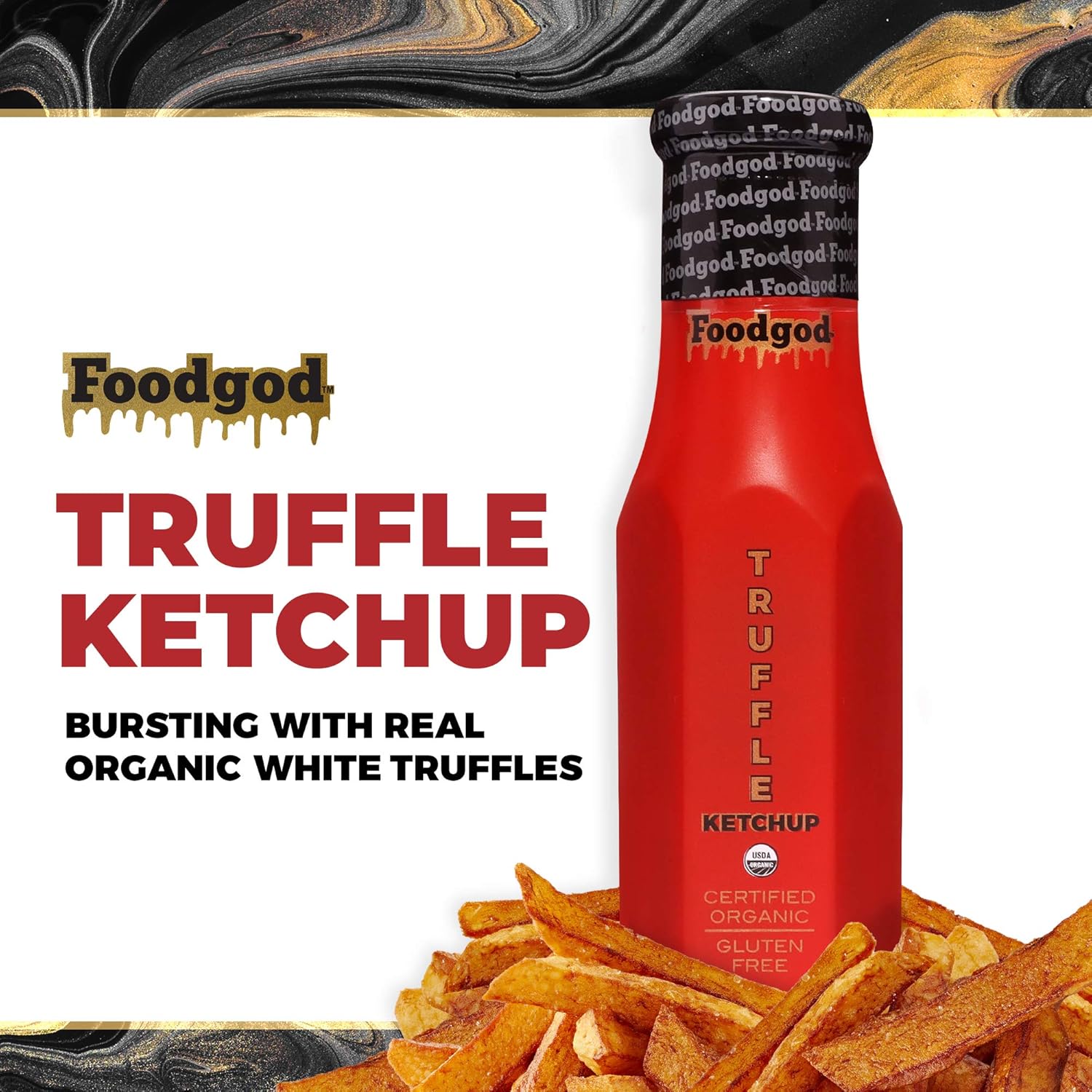 Amazon Com Foodgod Truffle Ketchup 9 Oz Made With Real White Truffles And Fresh Tomatoes Organic Truffle Ketchup Gluten Free Low Sugar Vegan Grocery Gourmet Food