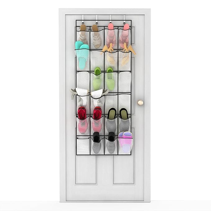 Unjumbly Over the Door Shoe Organizer from