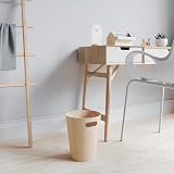 Umbra Woodrow 2 Gallon Wooden Trash Can Modern Wastebasket Natural Finish view 7