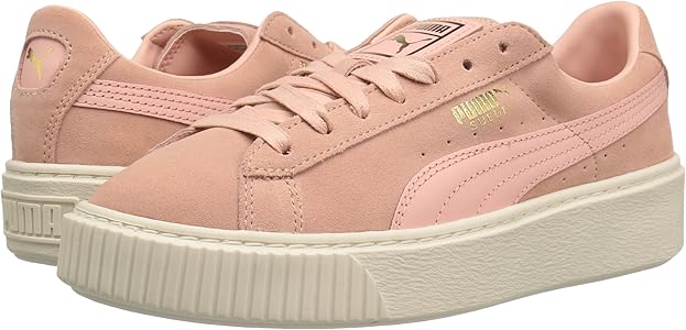 puma suede platform cream