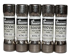 KTK-15 Fuse 892583 15 Amp 600 Volt (5 Pack) QSU