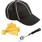 Murray Sporting Goods Referee Accessory Bundle Kit - Referee Halloween Costume Accessories Bundle Hat, Flag & Whistle