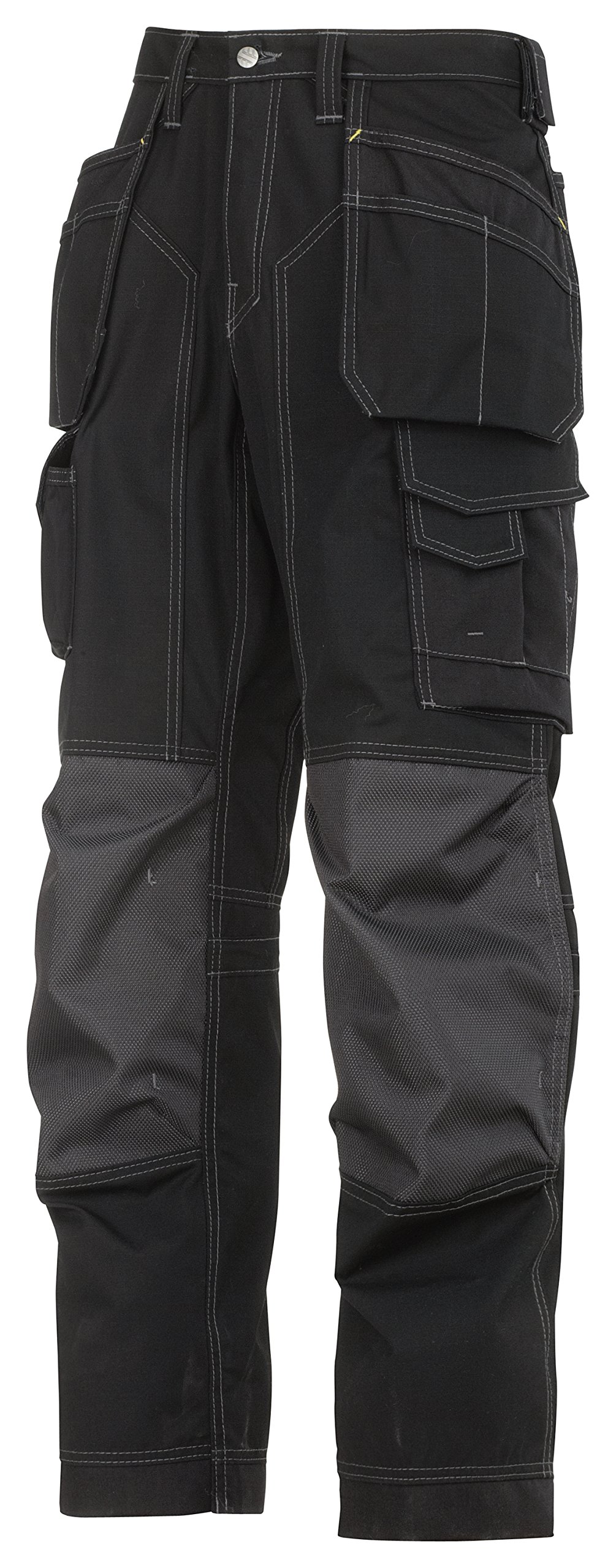 Snickers Men's Floorlayer Ripstop Trousers - Black, 44,
