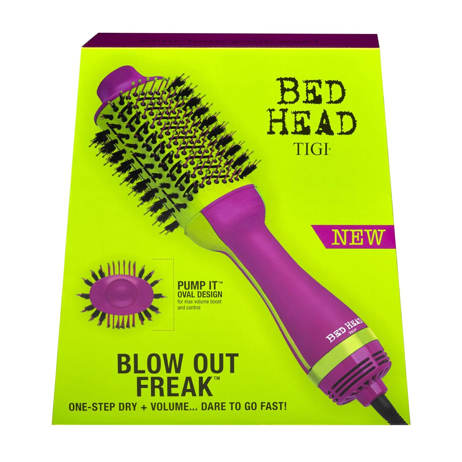Bed Head One-Step Hair Dryer and Volumizer Hot Air Brush, Violet: Beauty