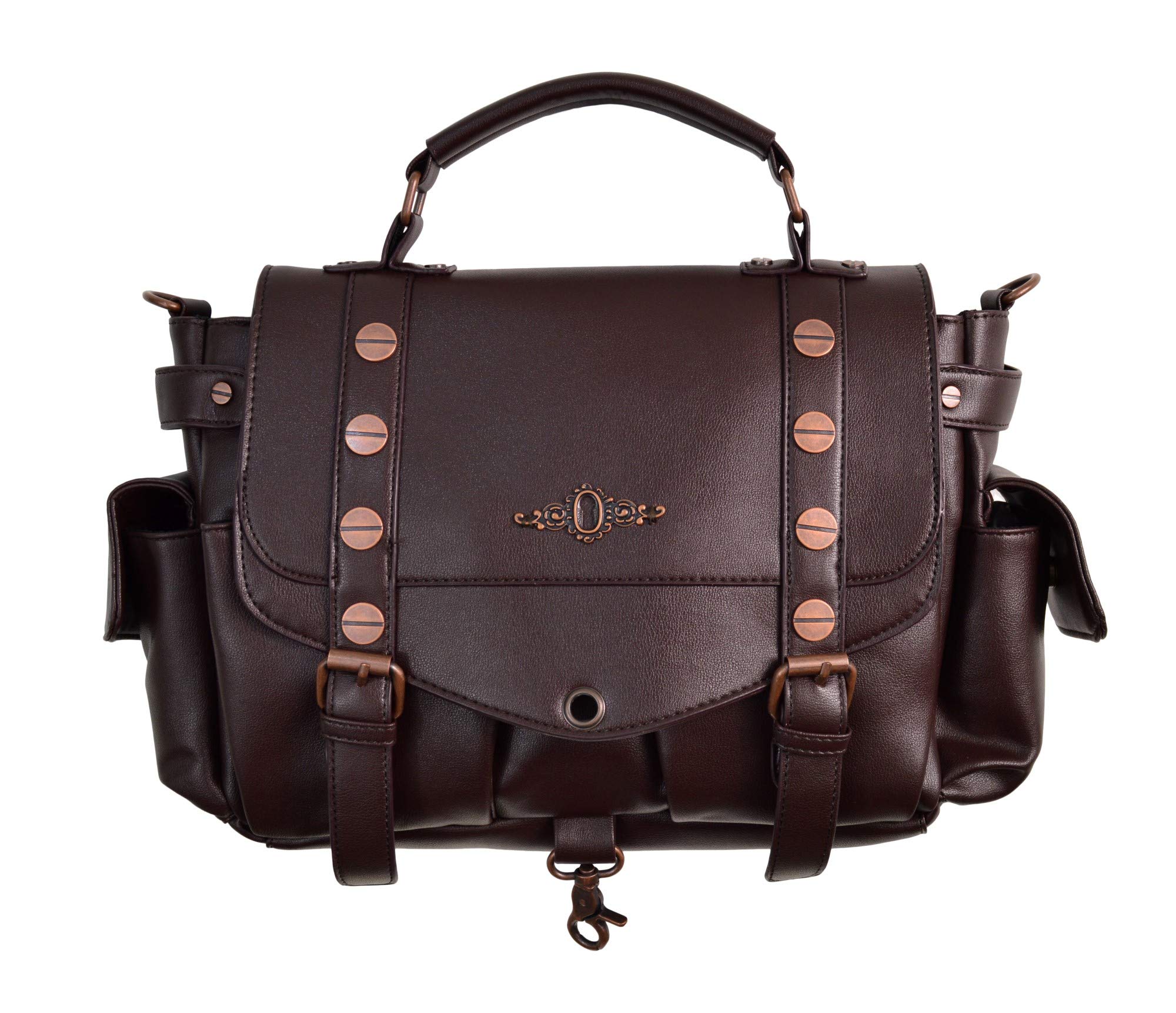 Banned Apparel Steampunk Women's Copper FAUX Leather Shoulder Handbag