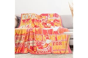 DKEAQZ City Gifts for Men, Mothers Day Throw Blanket for Couch, Football Gear Merch for Team Fans, Red Kingdom Blankets and Throws 60"x50"