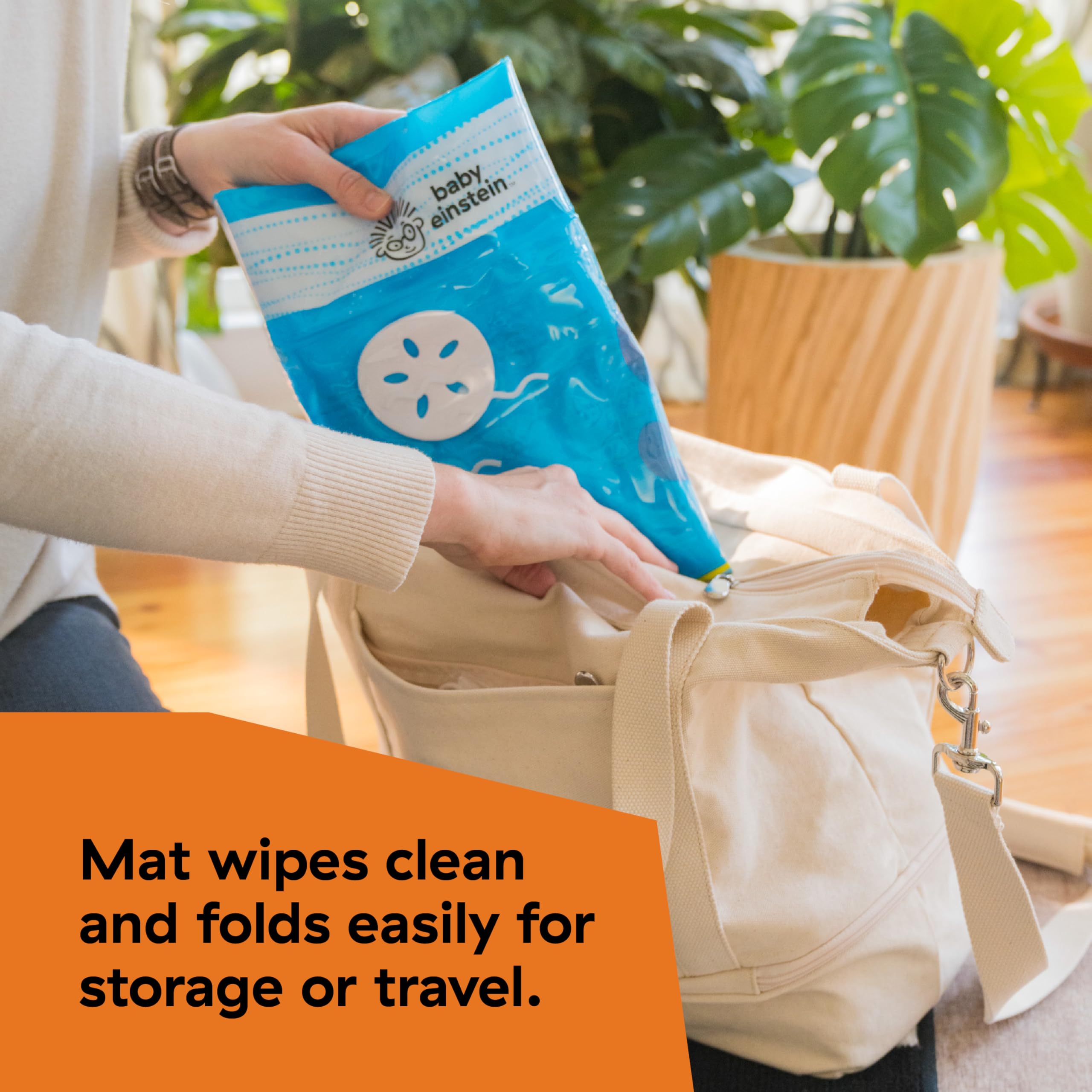 Baby Einstein Opus's Ocean of Discovery Water Play Mat, Mess-Free Activity & Sensory Toy, Opus the Octopus, Blue, Newborn +