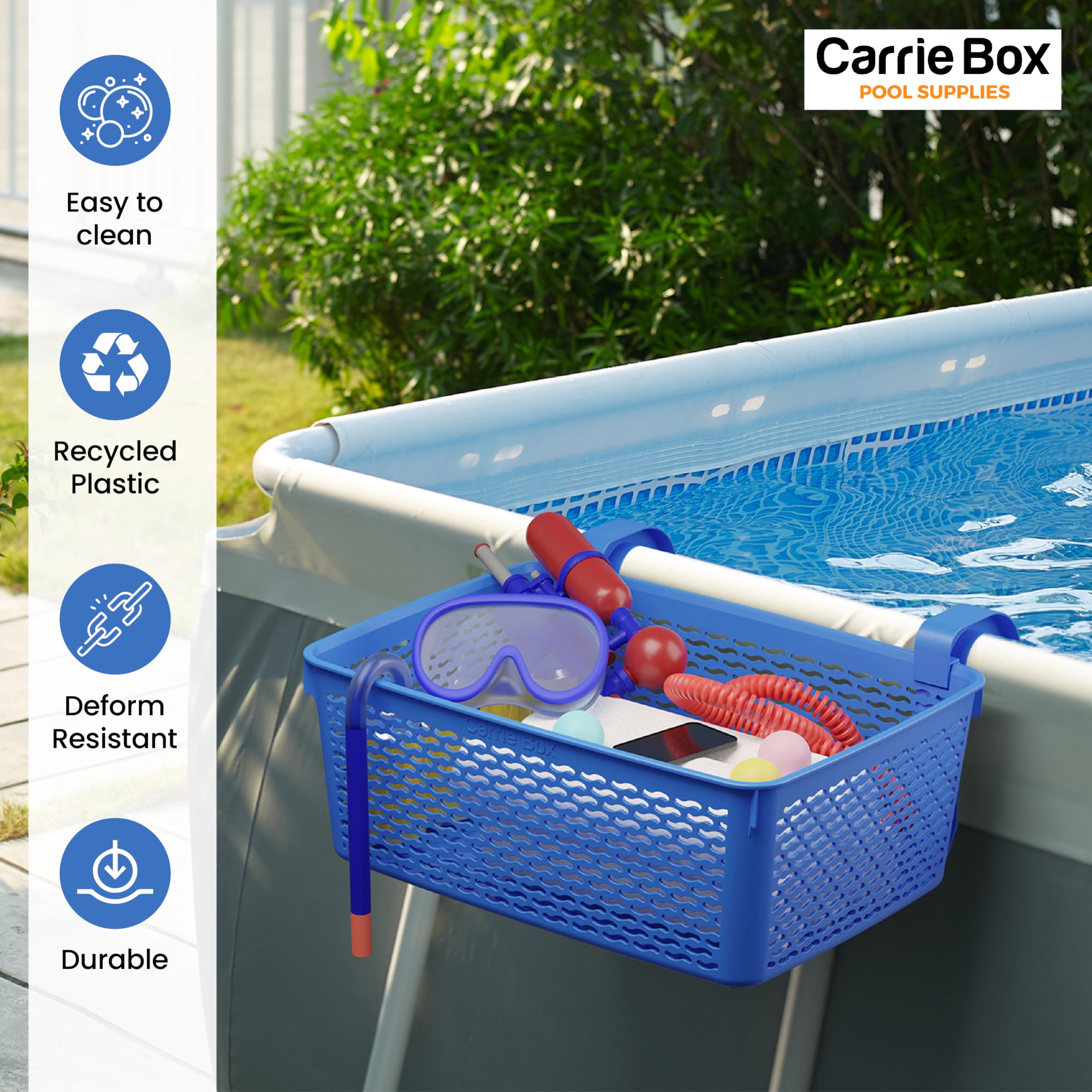 Mua XL Poolside Storage Basket | Above Ground Pool Accessories ...