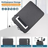 ZYB 13-13.3 Inch Waterproof Laptop Sleeve Case Dark Grey 600D Poly view 5