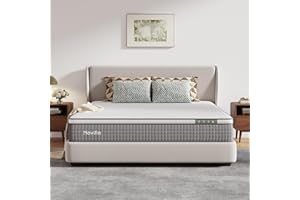 Novilla 12 Inch King Mattress,Hybrid Mattress King Size with Silky Cool Fabric, Gel Memory Foam & Pocketed Coils for Motion Isolation & Refreshing Cool Nights CertiPUR-US Certified Mattresses in a Box
