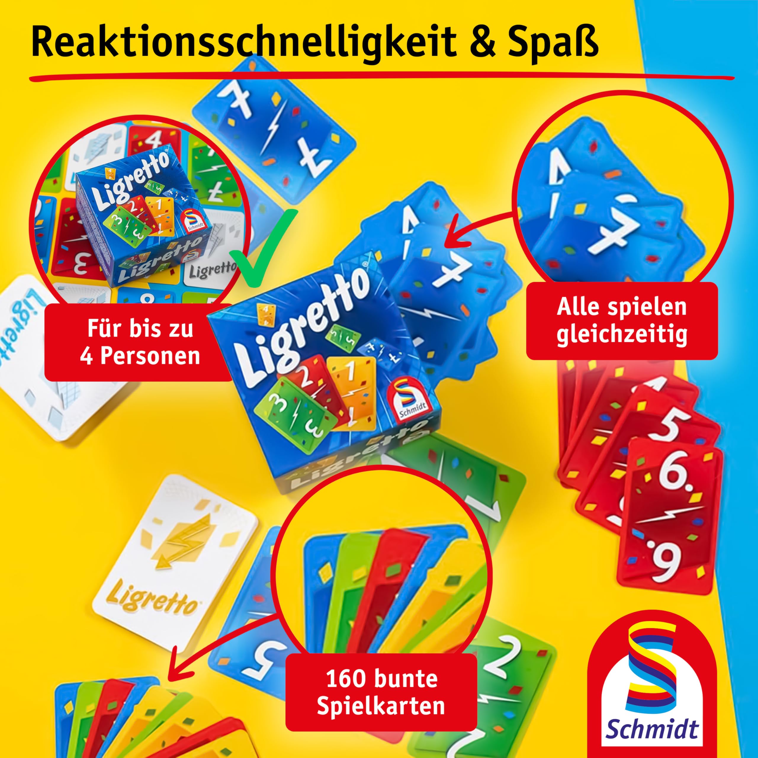 Schmidt Spiele 01301 - Ligretto rot, Kartenspiel 2