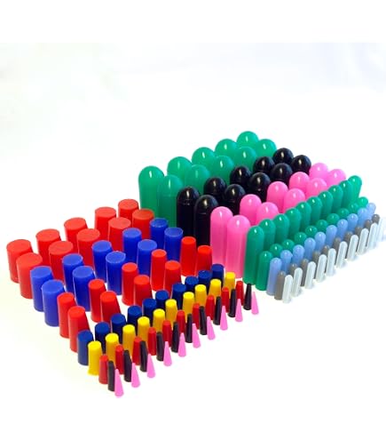 Tnisesm 102-Piece Silicone Rubber Tapered Plug Assortment - 1/16" To 5/8" For Masking Holes In Powder Coating & Painting