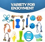 Fur & Bone 18 Pack Dog Chew Toys Rope Teething Squeaky Small Medium Dogs view 7