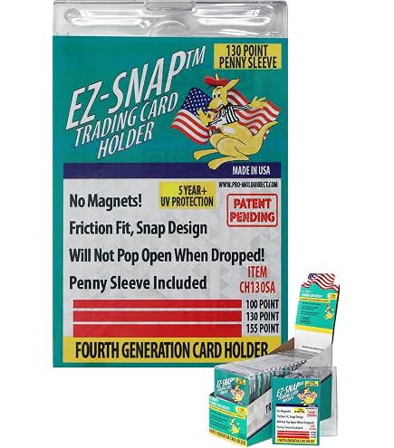 Amazon.com: 10-Count Pro-Mold 35pt EZ-Snap Trading Card Holders
