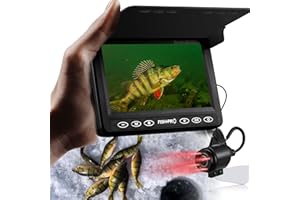 [FishPRO® 2026 New] Underwater Fishing Camera - 4.3'' 1000TVL w/ 5,000mAh, (NO Need Learn) Ice Fishing Camera Underwater Fish