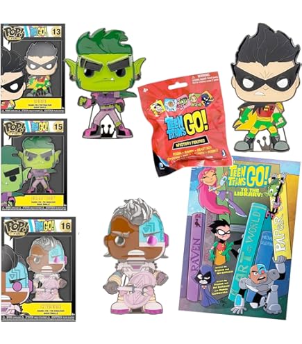 Amazon.com: Teen Titans Go Teen Titans Action Figure (6-Pack), 2