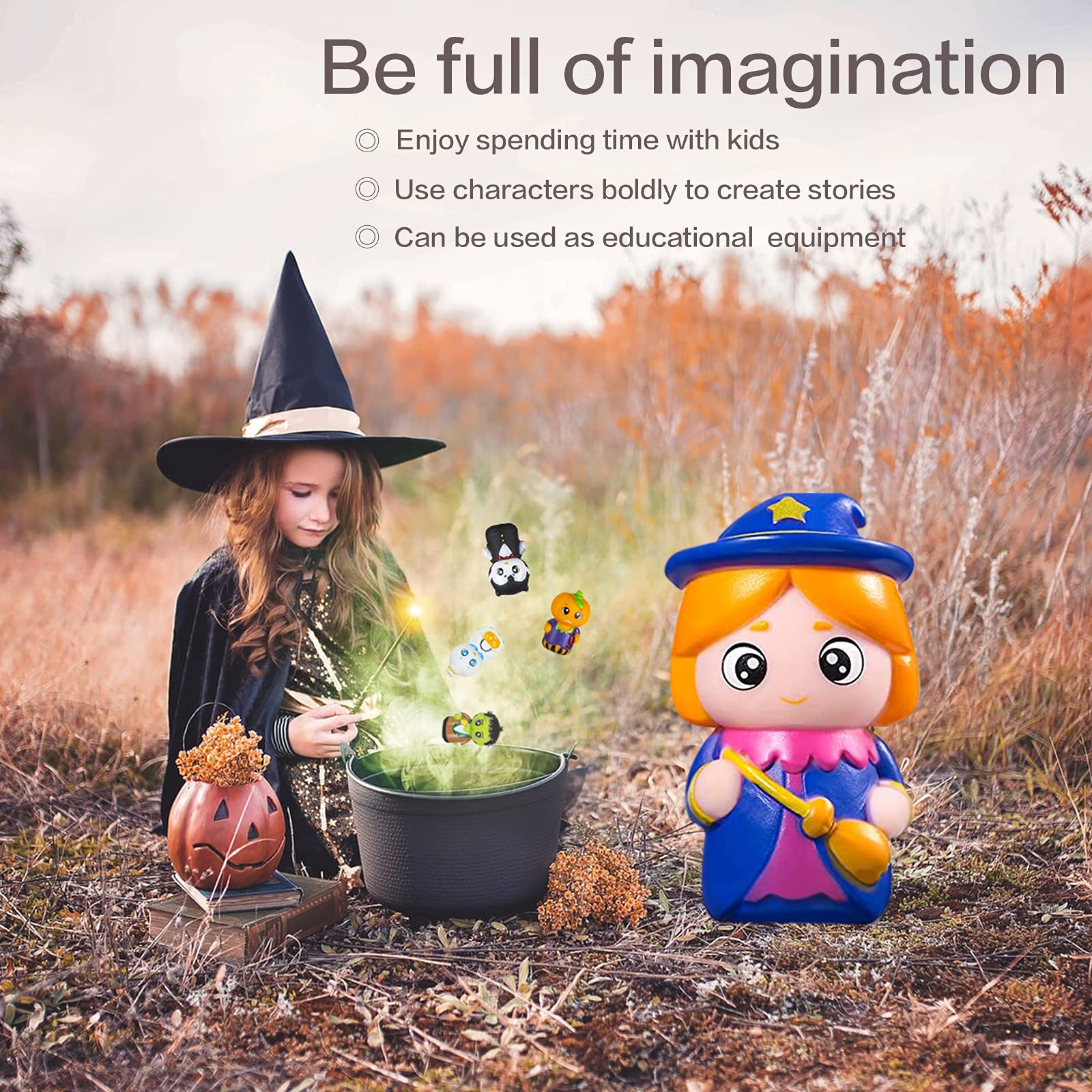 Finger Puppets for Kids, Tiny Hands Toys - Halloween & Party Favors for Age 3-6 Girls & Boys