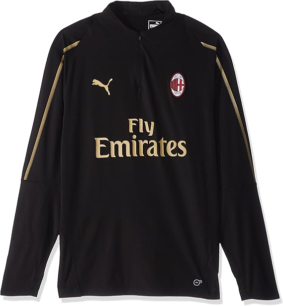 Amazon Com Puma International Soccer Mens A C Milan 1 4 Zip Training Top Clothing