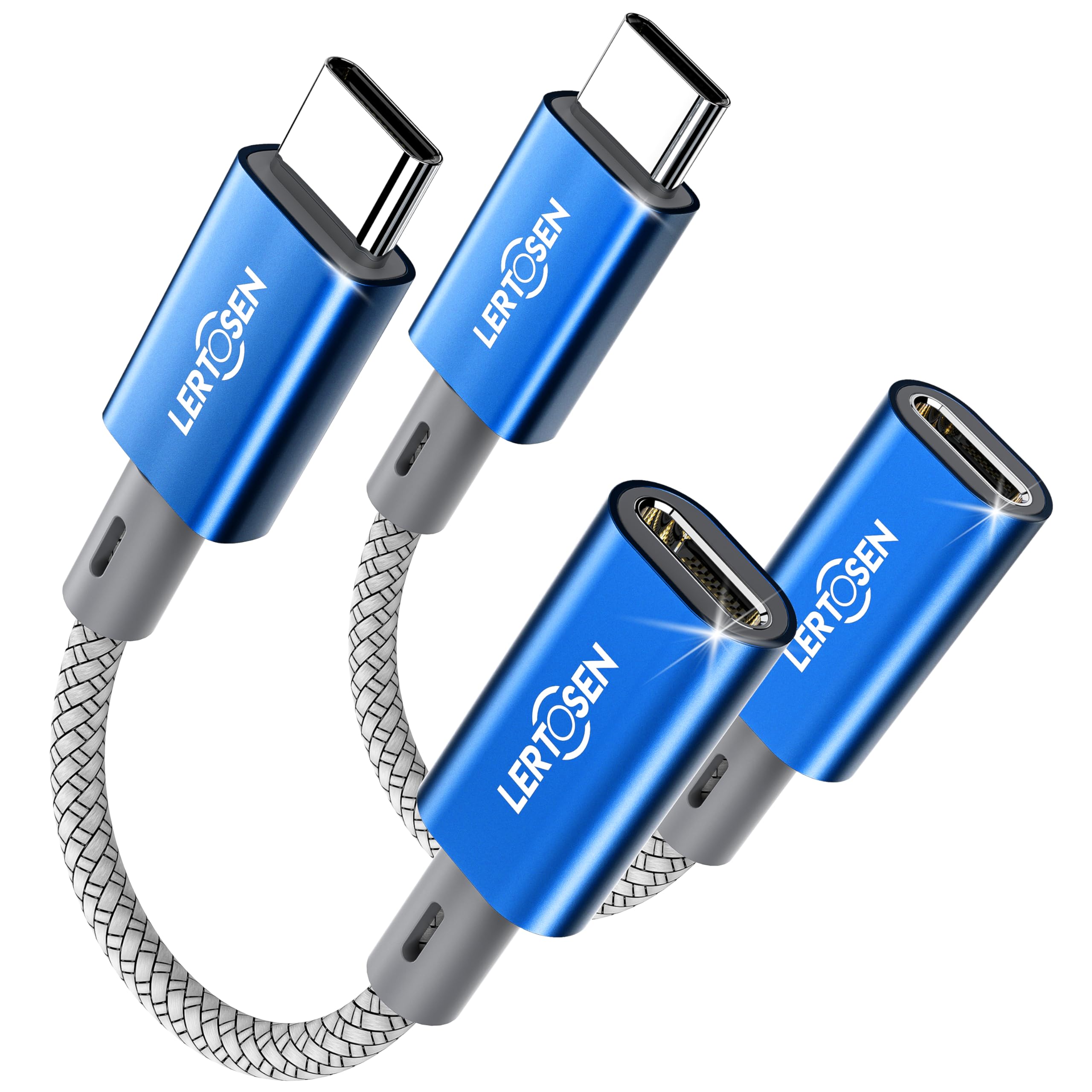 Photo 1 of 2 Pack Lightning to USB C Adapter, Fast Charging & Data Sync Adapter for iPhone 17 16 15 Pro Max Plus to USB-C, Compatible with Samsung S25/S24/S23, Not for Audio/OTG