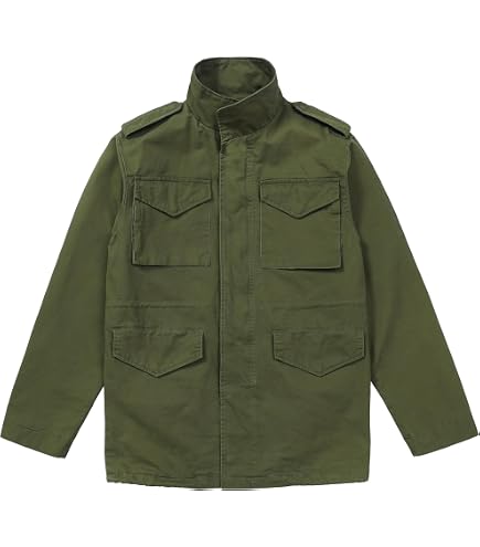 M65 Field Jacket Men Military Olive Green Cotton Vintage US Army