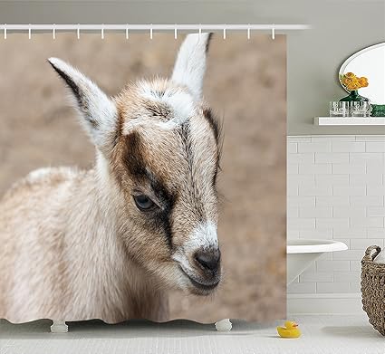 Amazon Com Creative Goat Ways To Hang Polyester Waterproof Shower