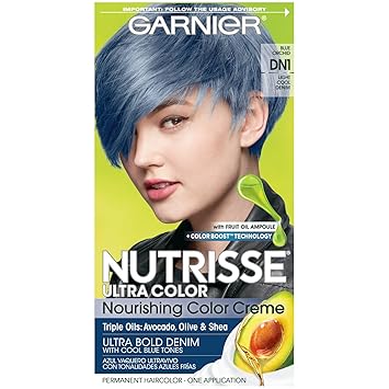 Amazon Com Garnier Nutrisse Ultra Color Nourishing Hair Color Creme Dn1 Light Cool Denim Packaging May Vary 1 Count Beauty