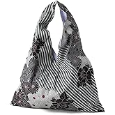 NOREN Japanese Furoshiki tote bag (Retro Flower) Kimono Bag/Made in Japan 100% Cotton Fabric Reusable Folding Bag