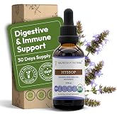 Hyssop USDA Organic | Alcohol-Free Extract, High-Potency Herbal Drops | Made from 100% Certified Organic Hyssop (Hyssopus officinalis) Dried Herb (2 oz)