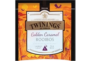 Twinings Discovery Collection Golden Caramel Rooibos, 30 Large Leaf Pyramid Tea Bags