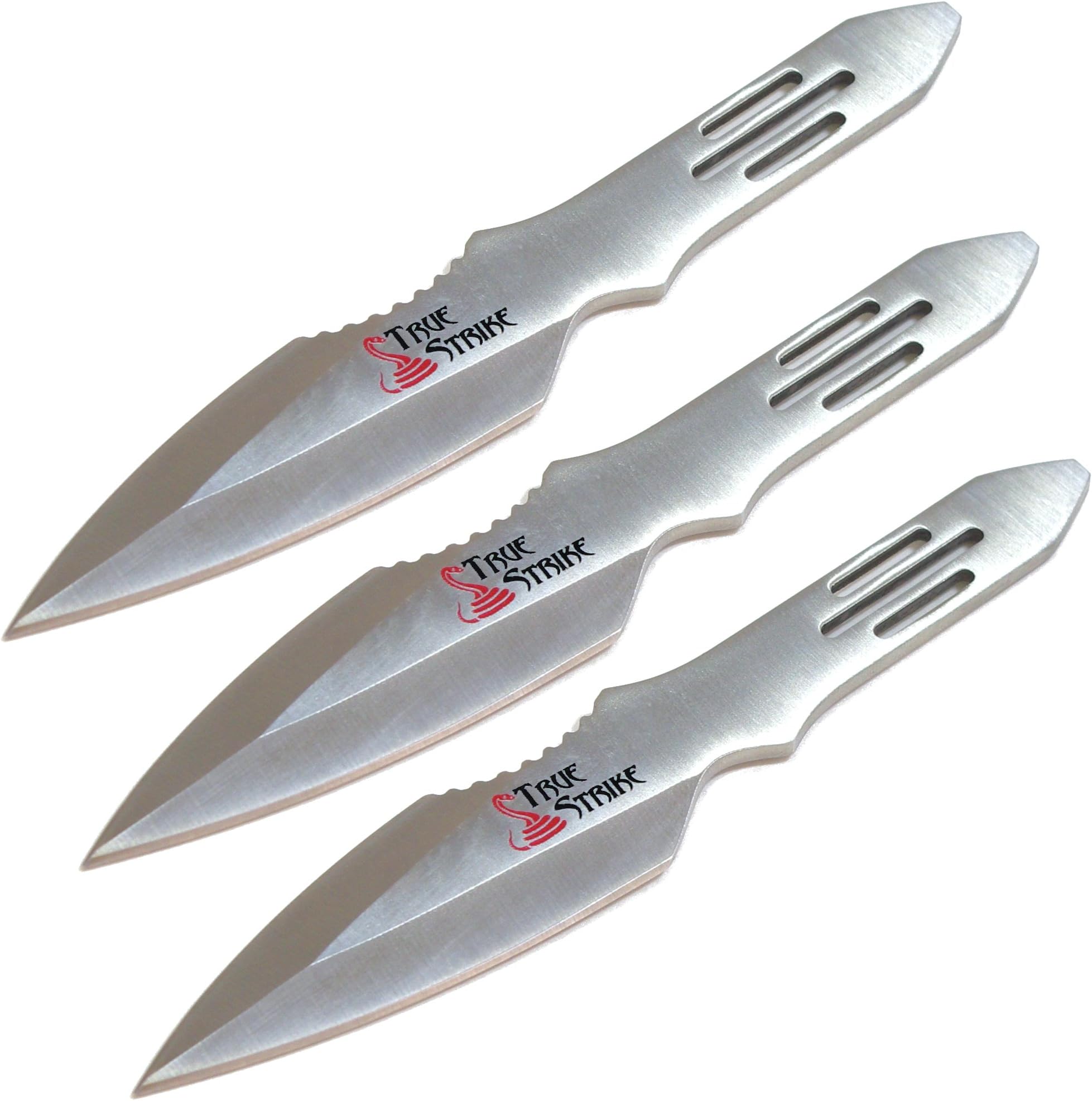 TrueStrike Stainless Steel Knife Set with Three Knives, TS-595-3 Series - Silver